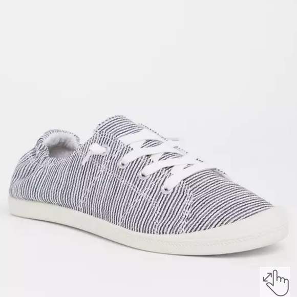 torrid Shoes - Torrid multi stripe Riley Ruched Sneaker (WW) size 6.5 WW